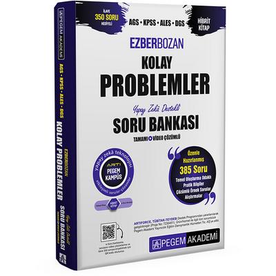 Pegem Yayınları AGS-KPSS-ALES-DGS Ezberbozan Kolay Problemler Tamamı Çözümlü Soru Bankası