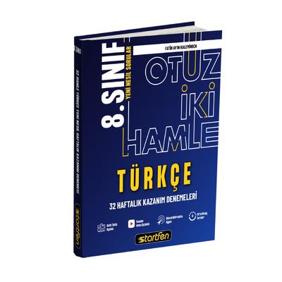 Startfen Yayınları Lgs 8. Sınıf Türkçe 32 Haftalık Kazanım Deneme