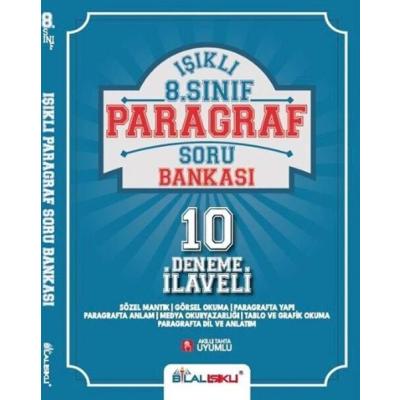 Bilal Işıklı Yayınları LGS 8. Sınıf Paragraf Işıklı Soru Bankası 10 Deneme İlaveli