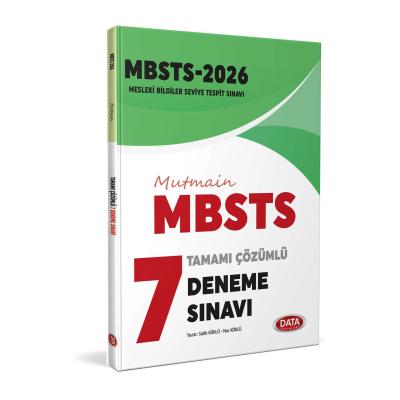 Data Yayınları 2026 MBSTS Mütmain Tamamı Çözümlü 7 Deneme Sınavı