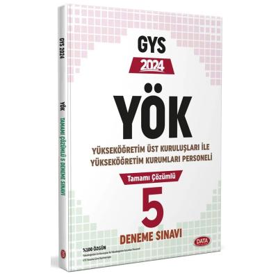 Data Yayınları 2025 YÖK Üst Kuruluşları ile YÖK Personeli GYS 5 Deneme Sınavı - Karekod Çözümlü