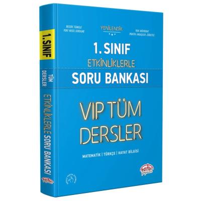 Editör Yayınları 1. Sınıf VIP Tüm Dersler Tamamı Karekod Çözümlü Soru Bankası
