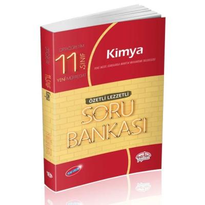 Editör Yayınları 11. Sınıf Kimya Özetli Lezzetli Soru Bankası