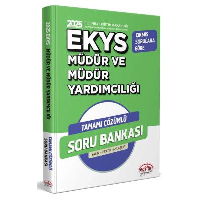 Editör Yayınları 2026 MEB EKYS Müdür ve Müdür Yardımcılığı Çözümlü Soru Bankası
