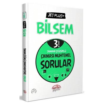 Editör Yayınları 3. Sınıf Bilsem Jet Plus+ Tamamı Çözümlü Çıkması Muhtemel Sorular