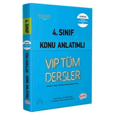 Editör Yayınları 4. Sınıf Vıp Tüm Dersler Konu Anlatımlı Mavi Kitap