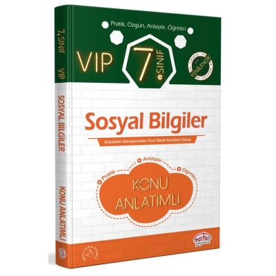 Editör Yayınları 7. Sınıf Vıp Sosyal Bilgiler Konu Anlatımı