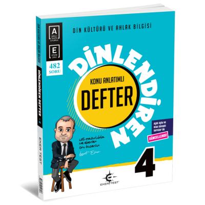 Eker Test 4. Sınıf Din Kültürü ve Ahlak Bilgisi Dinlendiren Konu Anlatımlı Defter