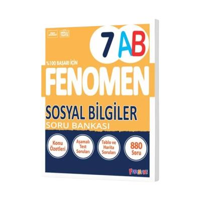 Fenomen Okul Yayınları 7. Sınıf Sosyal Bilgiler A-B Soru Bankası