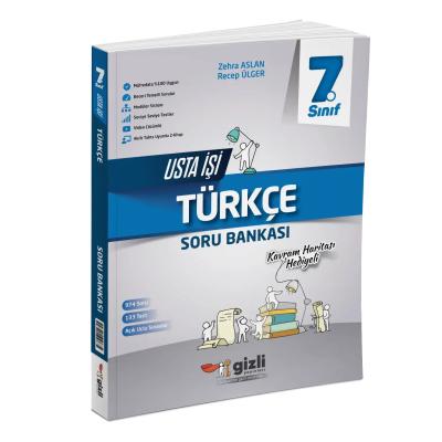 Gizli Yayınları 7. Sınıf Türkçe Usta İşi Soru Bankası Kavram Haritası Hediyeli