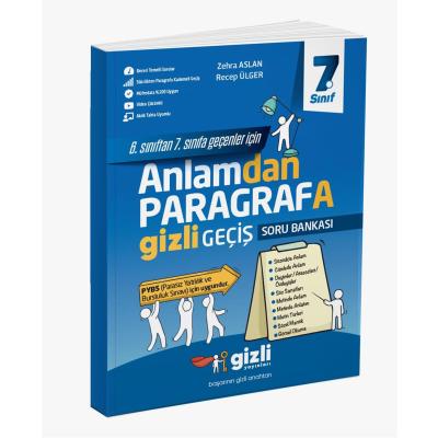 Gizli Yayınları 7. Sınıf Anlamdan Paragrafa Gizli Geçiş