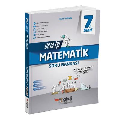 Gizli Yayınları 7. Sınıf Matematik Usta İşi Soru Bankası Kavram Haritası Hediyeli