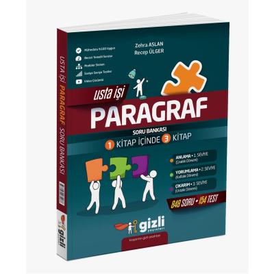 Gizli Yayınları LGS 8. Sınıflar İçin Usta İşi Paragraf Soru Bankası