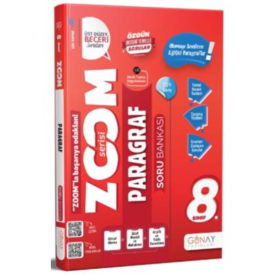 Günay Yayınları LGS 8. Sınıf ZOOM Serisi Paragraf Soru Bankası