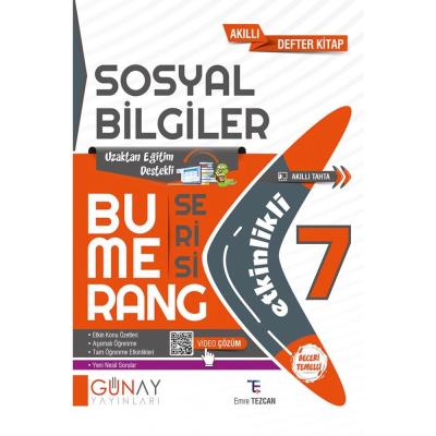 Günay Yayınları 7. Sınıf Bumerang Serisi Sosyal Bilgiler