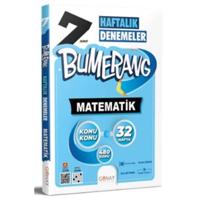 Günay Yayınları 7. Sınıf Matematik Bumerang Konu Konu 32 Haftalık Denemeler