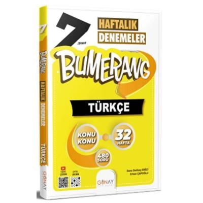 Günay Yayınları 7. Sınıf Türkçe Bumerang Konu Konu 32 Haftalık Denemeler