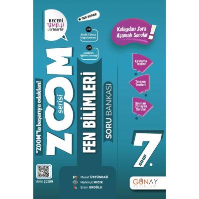 Günay Yayınları 7. Sınıf ZOOM Serisi Fen Bilimleri Soru Bankası