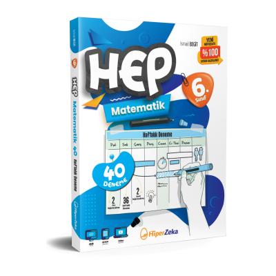 Hiper Zeka 6. Sınıf Haftalık HEP Matematik 40 Deneme