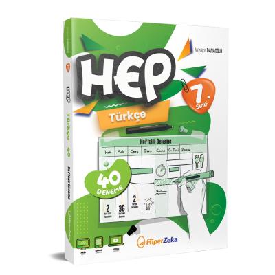 Hiper Zeka 7. Sınıf Haftalık HEP Türkçe 40 Deneme