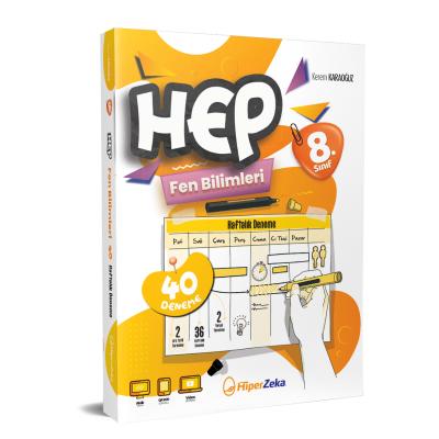 Hiper Zeka LGS 8. Sınıf Haftalık HEP Fen Bilimleri 40 Deneme