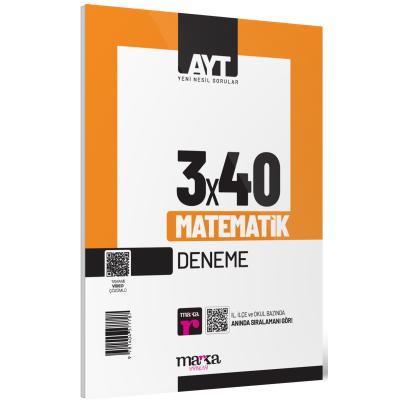 Marka Yayınları Ayt Matematik 3X40 Deneme