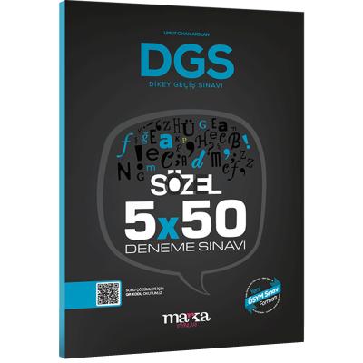 Marka Yayınları Dgs Sözel 5X50 Deneme Sınavı Tamamı Çözümlü Açıklanan Yeni Müfredat