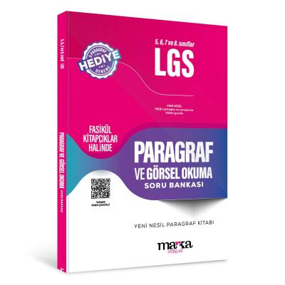 Marka Yayınları 5, 6, 7 Ve 8. Sınıflar Için Lgs Paragraf Ve Görsel Okuma Soru Bankası