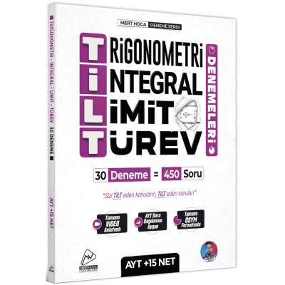 Mert Hoca Yayınları AYT TİLT Denemeleri - Trigonometri İntegral Limit Türev 30'lu Deneme
