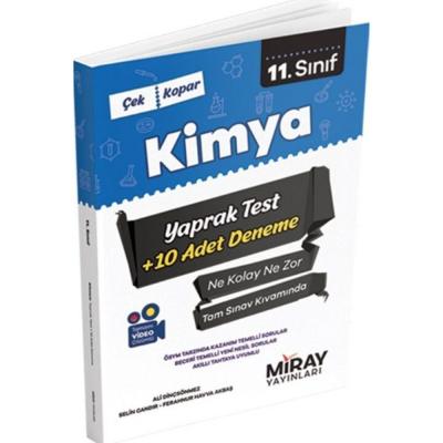 Miray Yayınları 11. Sınıf Kimya Yaprak Test