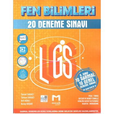 Mozaik Yayınları 8. Sınıf Lgs Fen Bilimleri 20 Deneme