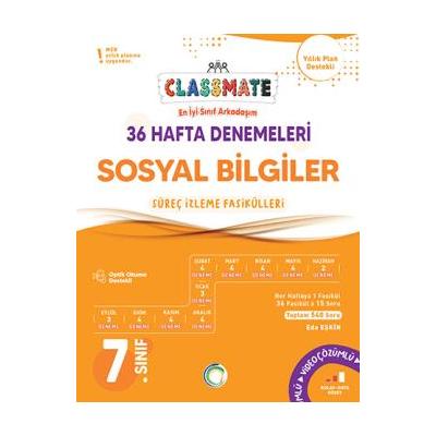 Okyanus Yayınları 7. Sınıf Classmate Sosyal Bilgiler 36 Hafta Denemeleri