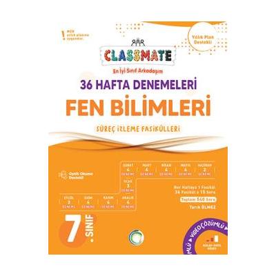 Okyanus Yayınları 7. Sınıf Classmate Fen Bilimleri 36 Hafta Denemeleri