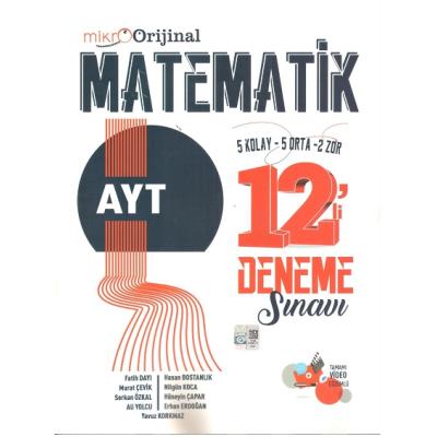 Orijinal Mikro Ayt Matematik 12 Deneme Sınavı