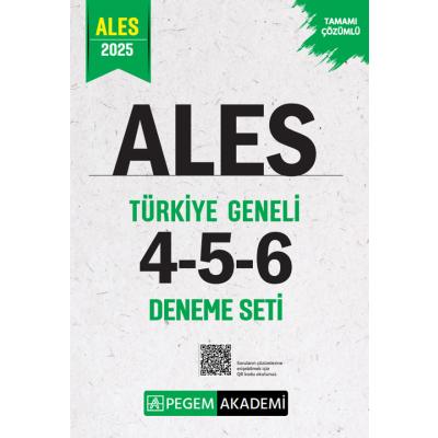 Pegem Yayınları 2025 ALES Tamamı Çözümlü Türkiye Geneli 4-5-6 (3'lü Deneme Seti)