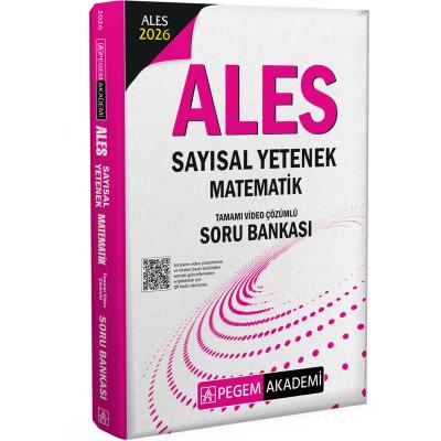 Pegem Yayınları 2026 ALES Sayısal Yetenek Matematik Tamamı Video Çözümlü Soru Bankası