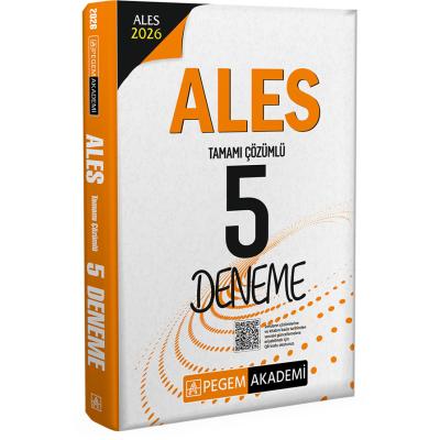 Pegem Yayınları 2026 ALES Tamamı Çözümlü 5 Deneme