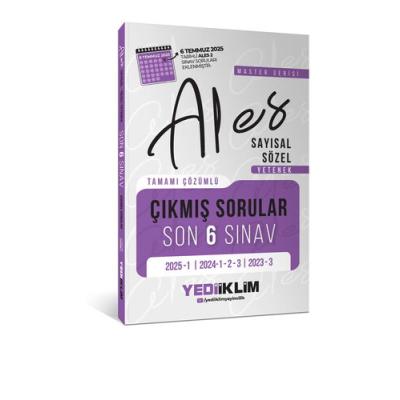Yediiklim Yayınları ALES Master Serisi Sayısal Sözel Yetenek Tamamı Çözümlü Son 6 Sınav Çıkmış Sorular (6 Temmuz 2025 Ales-2 Ek)
